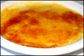 Crema de arroz con leche requemada.